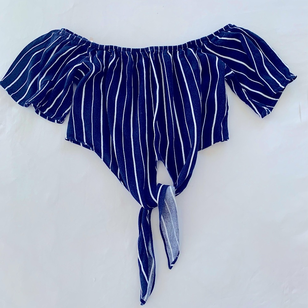 Striped Cropped Top